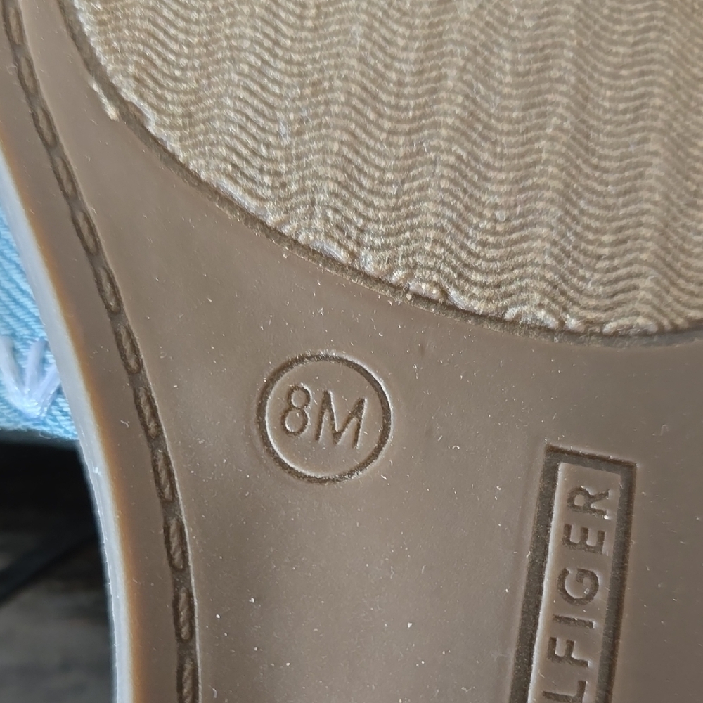 Tommy Hilfiger Women's Blue Slide Sandals - Picture 10 of 10